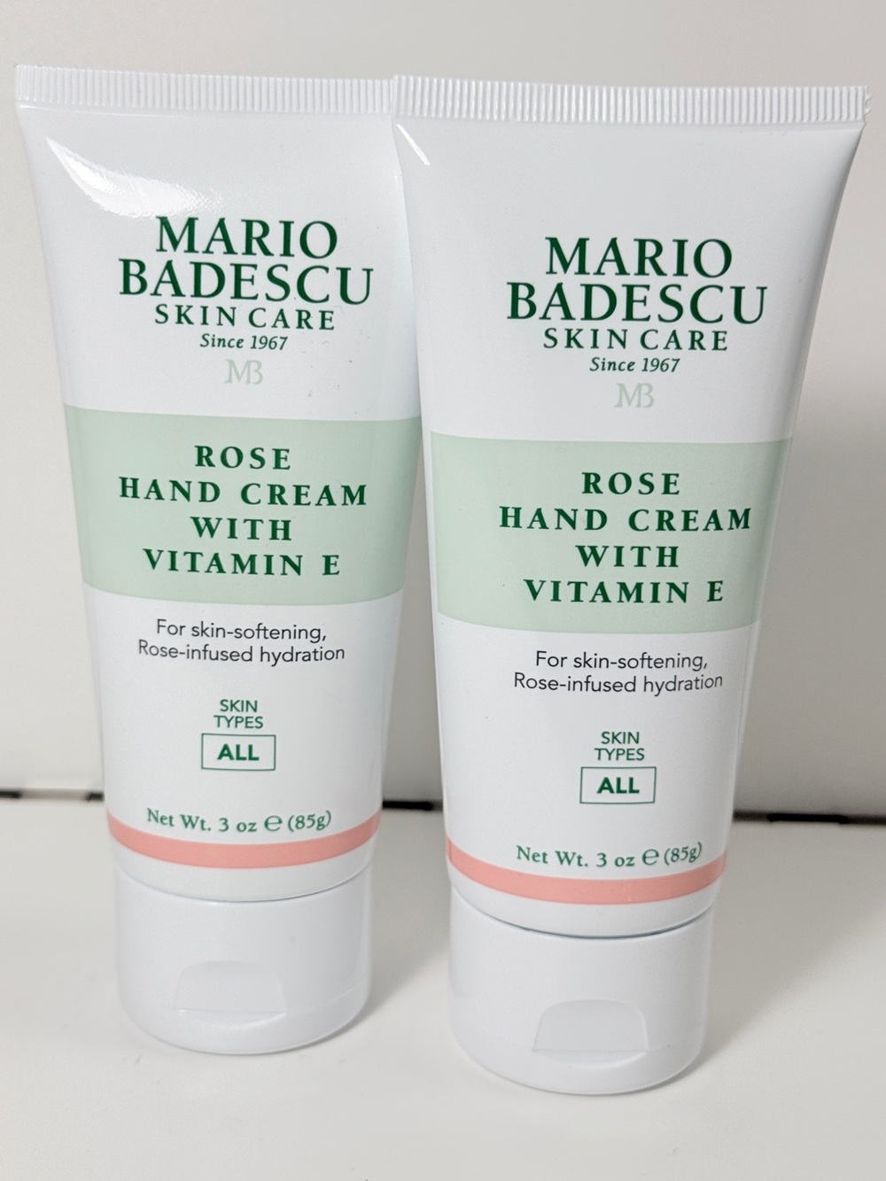 Mario Badescu Rose Hand Cream 3 oz x 2 - NEW & SEALED